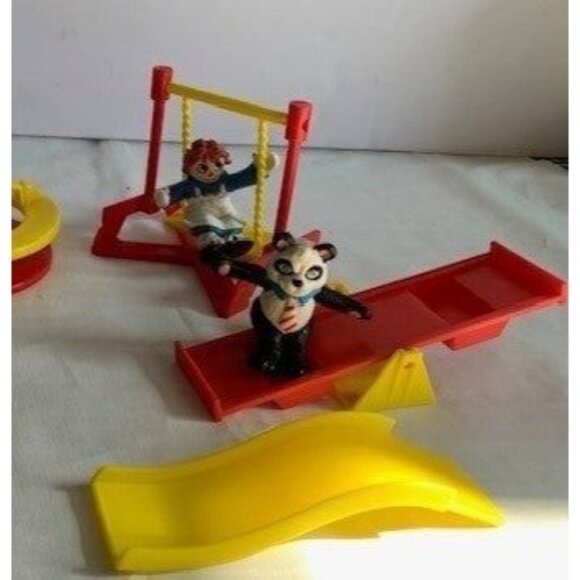 Raggedy Ann & Andy Panda Bear Camel PVC Figures & Playground Vtg 1988 MacMillan - Picture 9 of 12